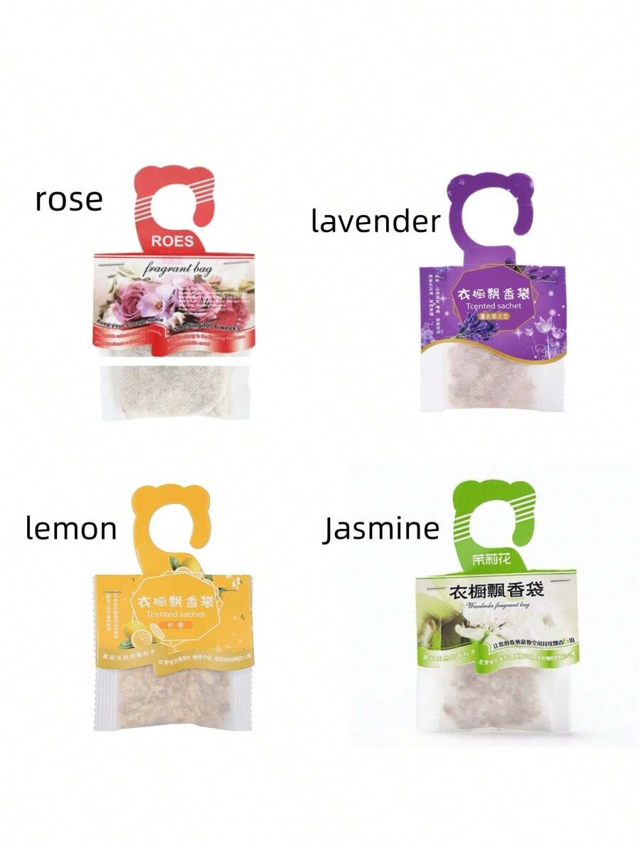 20 pièces Sachet parfumé au jasmin pour tiroirs et armoires - Parfum persistant pendant 1 à 2 mois, base en bois et pierre artificiels, design floral hexagonal avec accents verts et blancs - Cadeau de rafraîchisseur d'air pour Noël, la Fête des Mères, la Saint-Valentin, sachet parfumé décoratif ! Sac parfumé de style naturel, parfum de voiture, parfums multiples