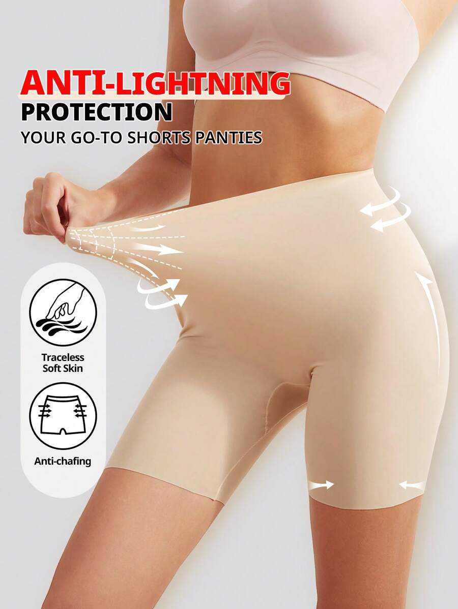 FLARIXA 1 Pieza Leggings Con Falda Control De Abdomen Sin Costuras De Cintura Alta Y Pantalón Corto De Seguridad