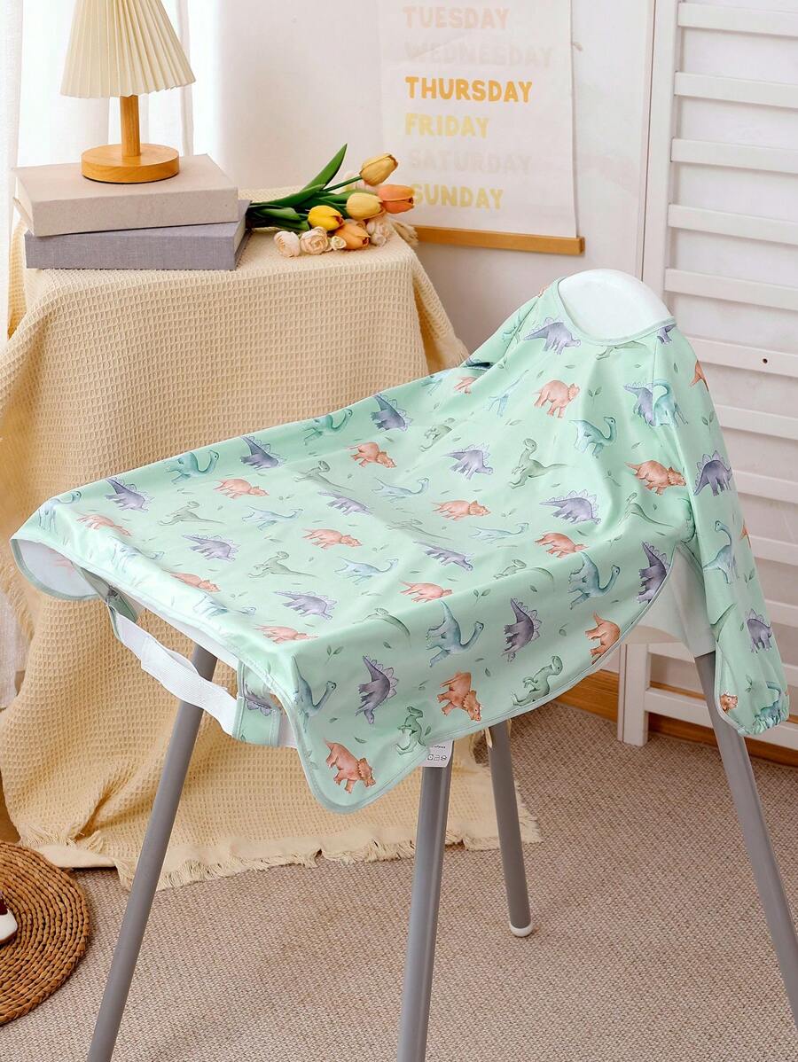 1 Stück Tier-Serie Lätzchen mit langen Ärmeln und Wasserschutz für Babys zum Essen - leichte Lätzchen zum Füttern von Kleinkind schmutzabweisend, Essentials für essende Babys, leicht an- und auszuziehen