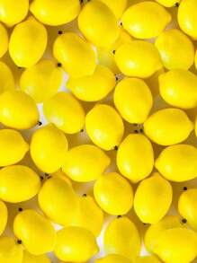 10PCS Yellow Lemon