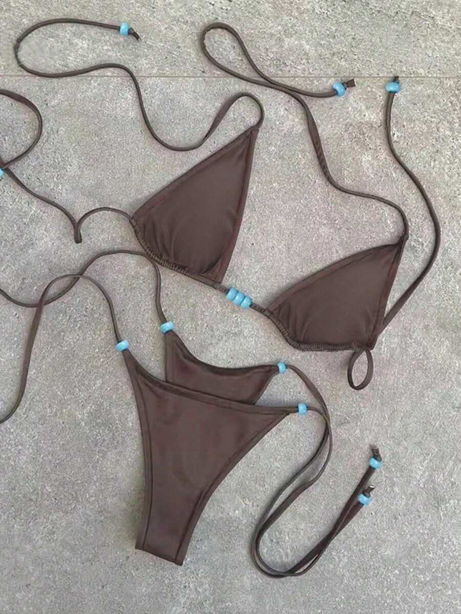 Polovedo Official Sexy Solid Color Bikini Swimsuit, European&American Style