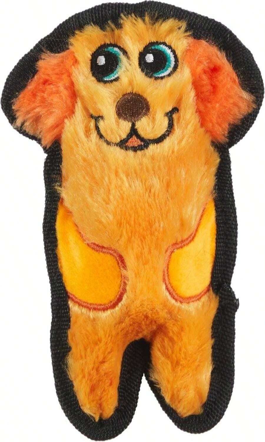 Juguete de perro de peluche resistente y ruidoso Outward Hound Durablez, zorro, naranja, XS