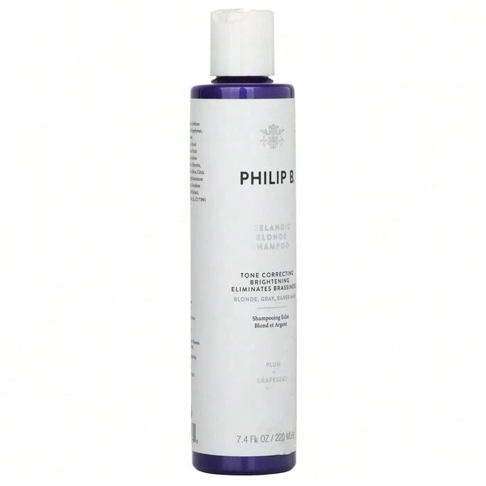 Philip B Champú rubio islandés (corrector de tono, iluminador, elimina el tono amarillento - cabello rubio, gris, plateado) 220ml/7.4oz