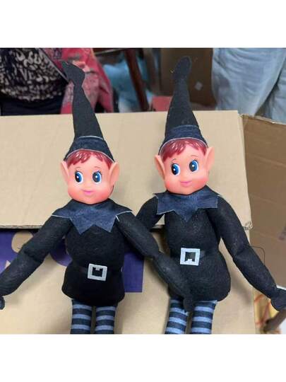 Dos elfos navideños traviesos