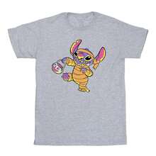Disney Lilo & Stitch Mens Trick Or Treat T-Shirt (Sports Grey) - 90% Cotton/10% Polyester - 153gsm - (BI52752)