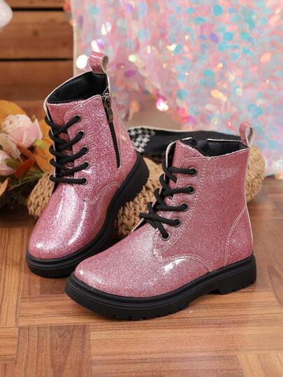 2025 Autumn/Winter British Style Matte Leather Mid-Calf Boots For Teenage Girls, English Style