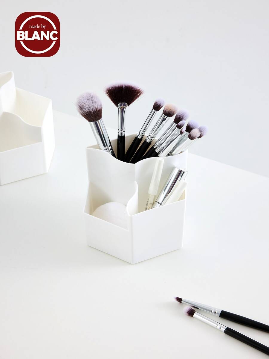 1 pièce Organisateur de maquillage multifonctionnel pour coiffeuse, salle de bain, bureau - rose, cadeau de Noël