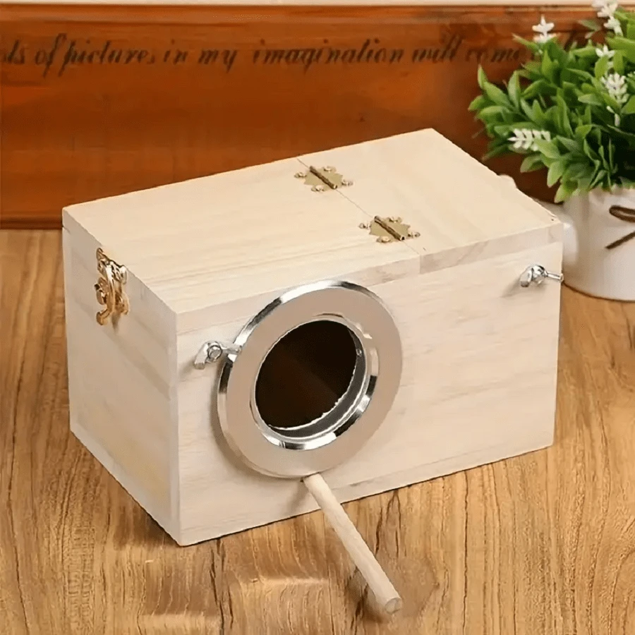 Cutie de creștere a papagalilor 1 bucată, incubator, cuib de păsări vertical, cutie de cuib cald, special pentru provizii pentru păsări, cadou de Crăciun