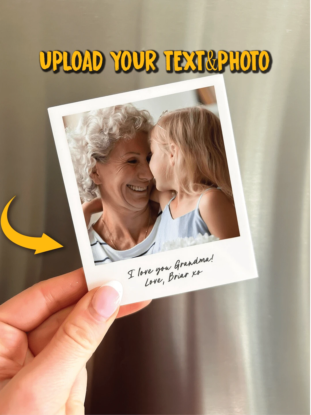 1pc Custom Photo Magnet, Personalized Acrylic Magnet, Custom Family Photos, Fridge Magnets For Mother's Day Gift