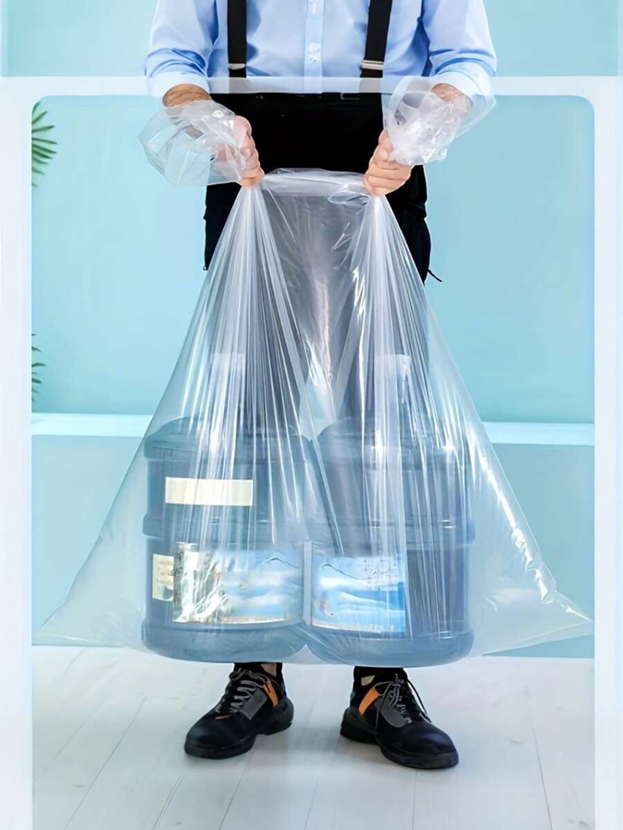 Bolsas de almacenamiento transparentes y a prueba de agua de 5 piezas/10 piezas - Bolsas de plástico a prueba de polvo para ropa, mantas y juguetes