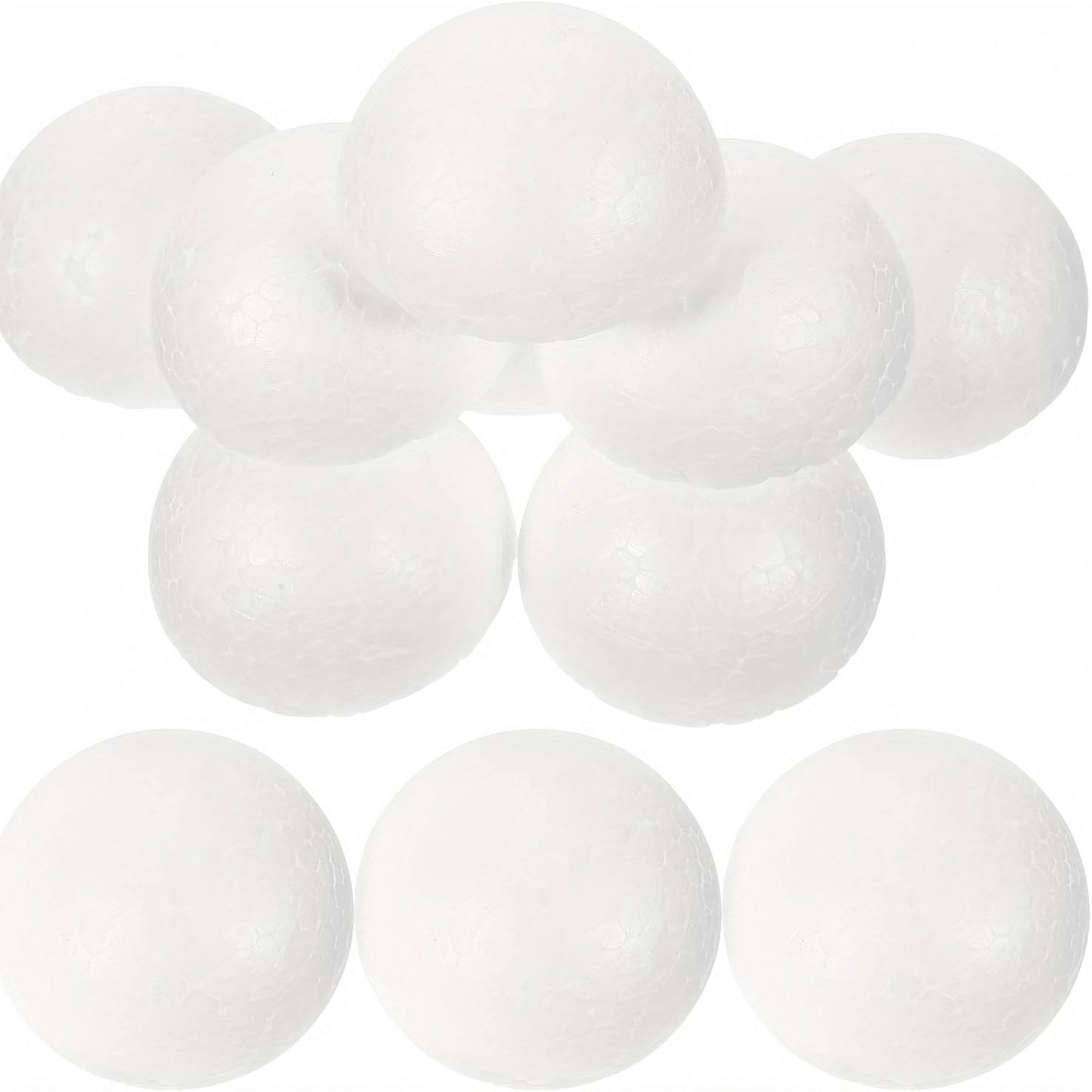 2pcs-8pcs White Solid Polystyrene Foam Hemisphere, Suitable For DIY Craft Projects, Art, Crafts, Family, Party Decoration, Stage Production, DIY Painting, Christmas, Halloween, New Year, Birthday Home Decoration, Etc