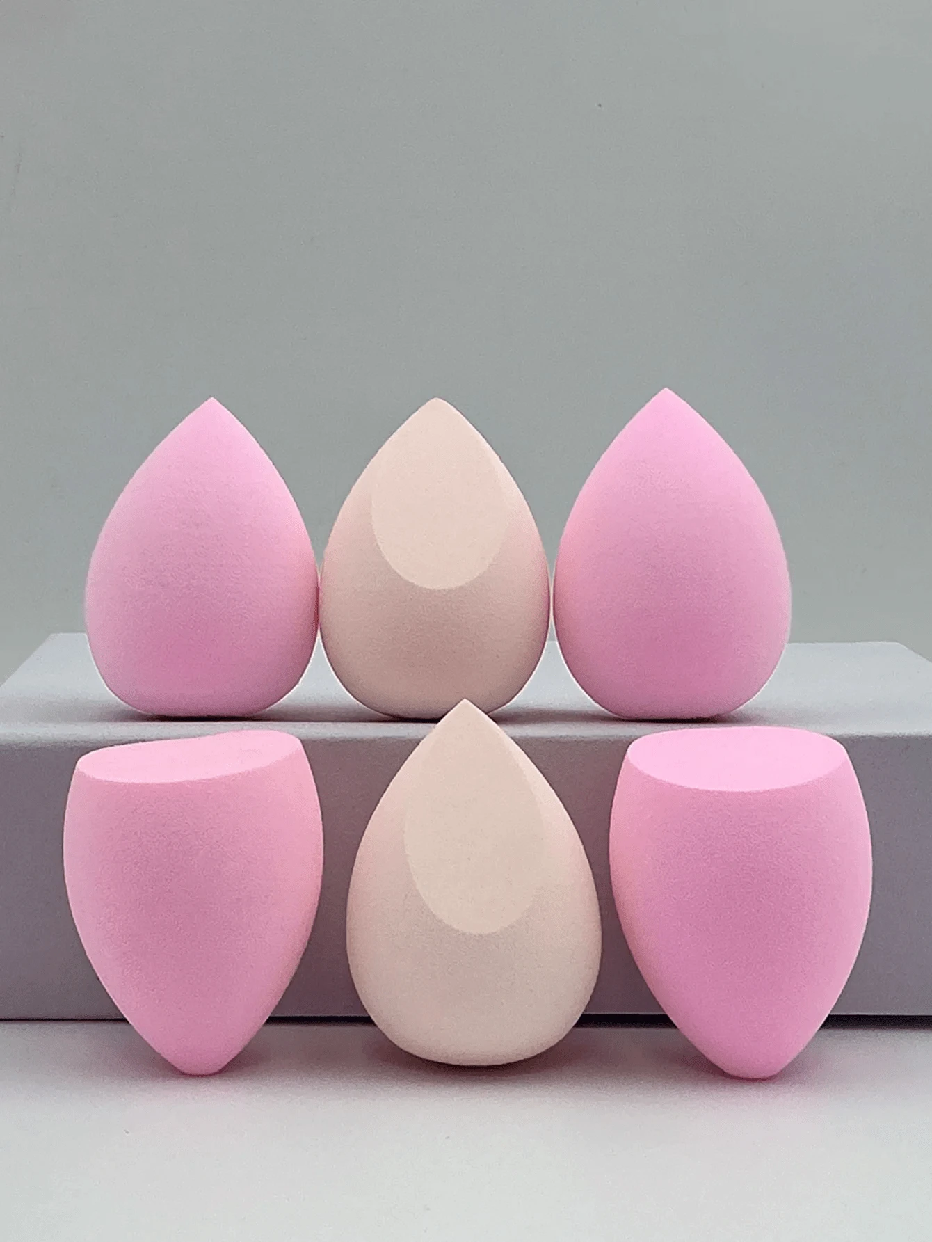 6pcs Sponge Blender, Makeup Sponge, Beauty Sponge, Beauty Tool, Makeup Sponge For Mixing Liquid, Cream And Powder, Multi-Color Makeup Sponge, Latex-Free Wet And Dry Makeup Applicator, Suitable For All Skin Types