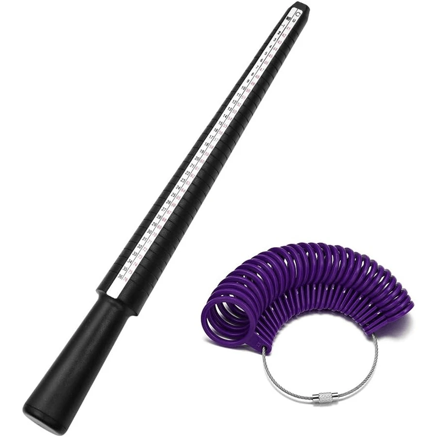 Jewellery Tools Ring Size Mandrel Stick Finger Gauge Ring Sizer Measuring Jewelry Tool Set Ring Size Fashion Jewellery Tools