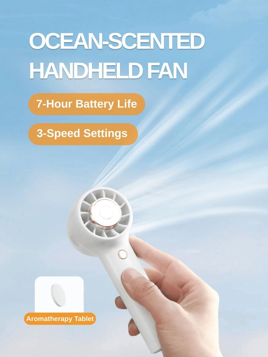 RAF 1pc Portable Handheld Mini Fan With 3-Speed Adjustment,Powered By Rechargeable 1200mAh Lithium Battery,Personal Lash Drying Fan Of 7-Hours Battery Life For Women Makeup,USB Eyelash Fan With Wrist Strap And Lanyard,Beach Accessories,Office, Outdoor