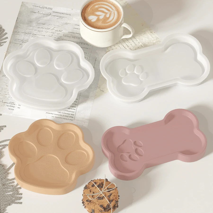 New DIY Cat Claw Tray Mold, Resin Dripping Mold, Gypsum Bone Plate Dish, Silicone Mold For Storage