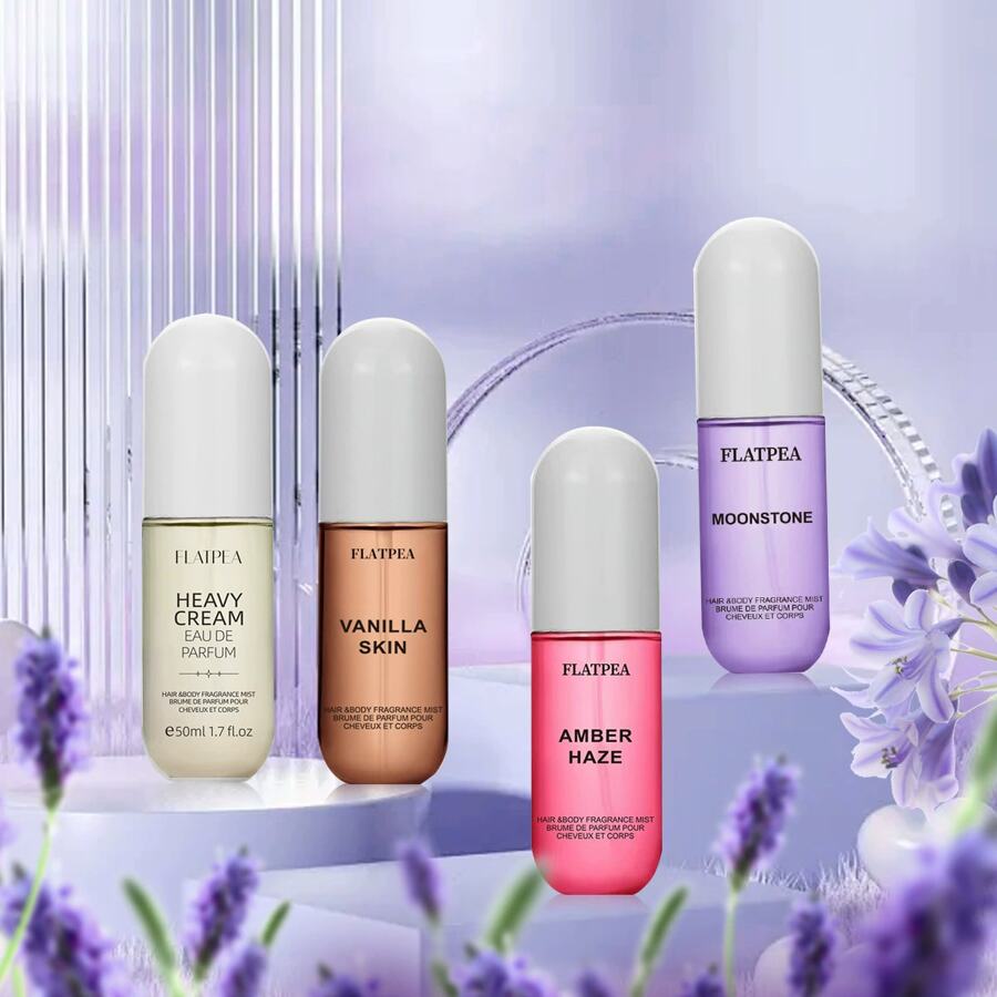 1pc 50ml Coconut Vanilla Hair And Body Fragrance Spray, Non-Alcoholic, Long-Lasting Fragrance, Non-Irritating Taste, Suitable For Going Out, Traveling, Office, Holiday Celebrations,Can Also Be A Mother's Day Gift