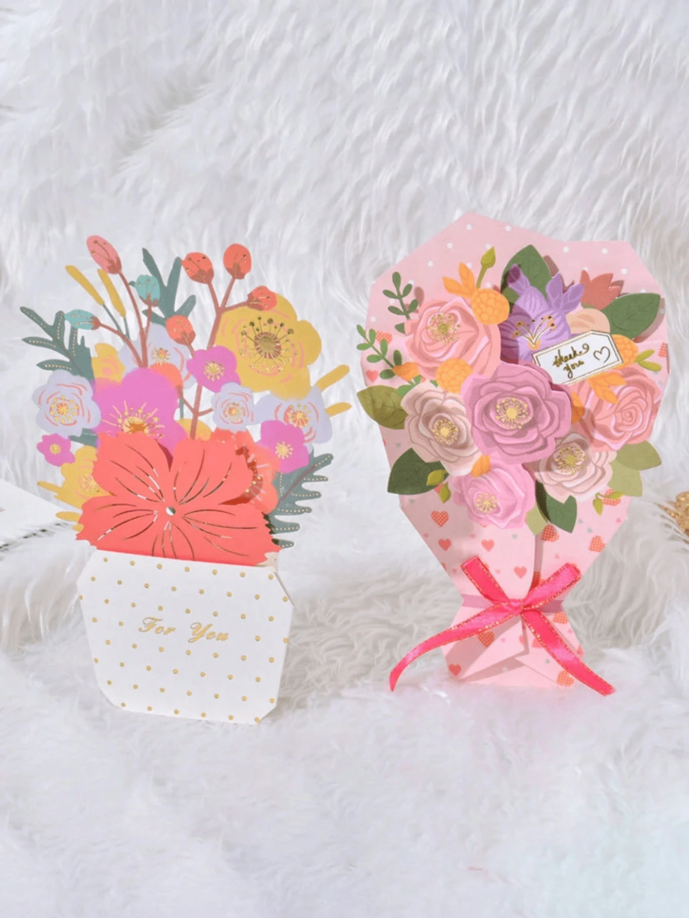 1pc Beautiful Flower Greeting Card, Stylish Mother's Day Greeting Card, Surprise Gift To Express Gratitude And Love To Mom (With Envelope)
