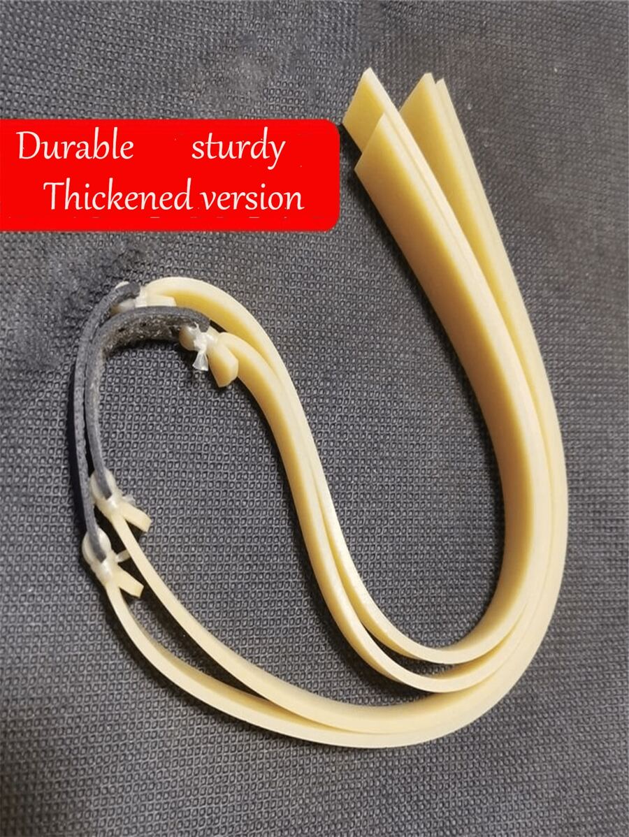 Suitable For Traditional Hunting Slingshots, 1.0 Thick Rubber Bands, Thickened Slingshot Elastic Bands, Flat Leather, High Elasticity, Widened And Increased Strength, Durable And Long-Lasting