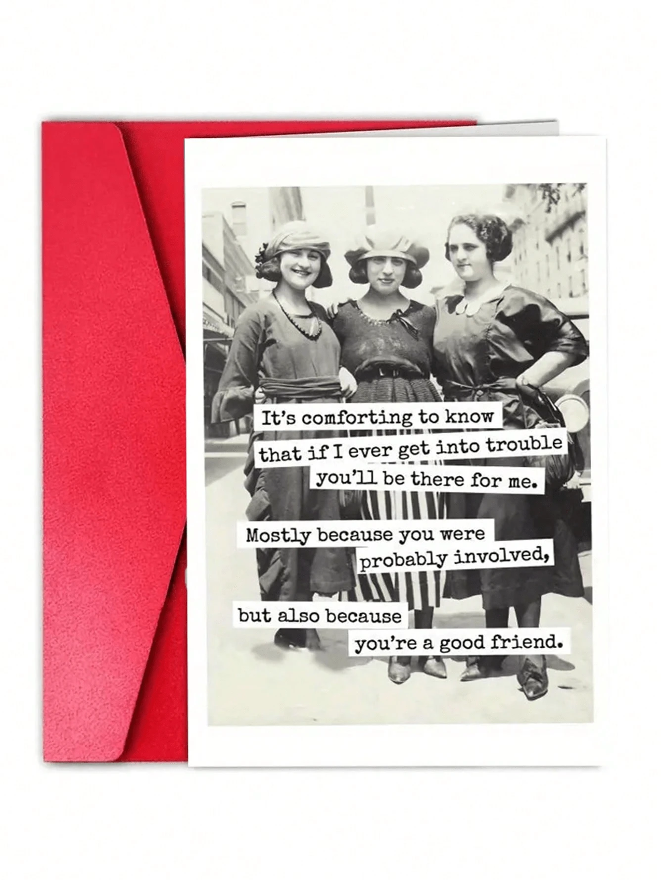 1Pc Funny Retro Photo Birthday Friendship Card, A Unique Gift For Boyfriend, Girlfriend, Colleague, Sisters, An Ideal Choice For Birthdays And Various Festivals, School Supplies,Back To School