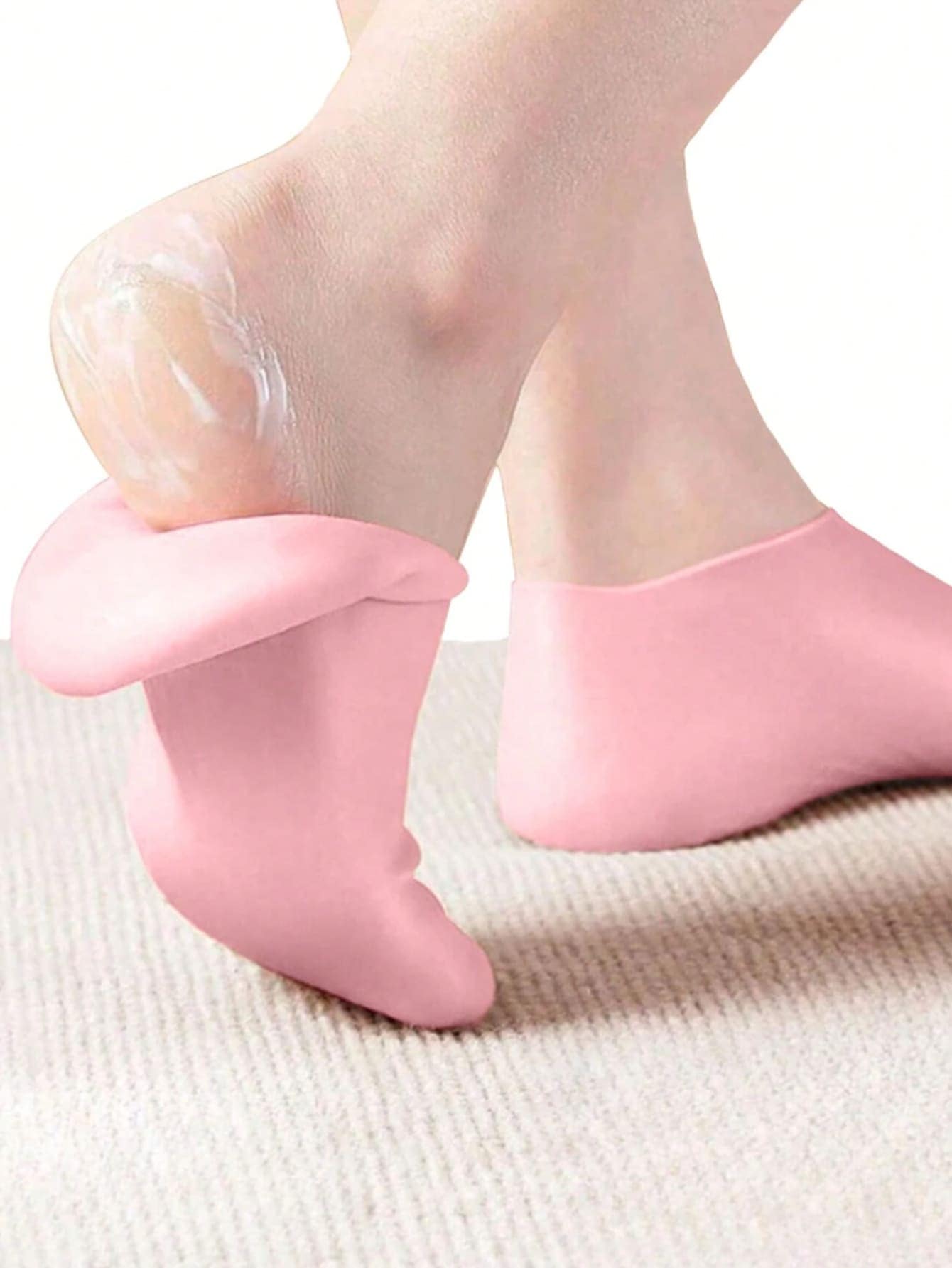 1 Pair Silicone Foot Spa Socks For Dry Cracked Feet, Silicone Moisturizing Socks For Women, Foot Care Silicone Socks, Spa Gel Socks Foot Care After PedicureHydrating Gel Moisturizer For Dry, Cracked Feet - Relaxing Massage, Softenin, Foot Care, Skin Care 