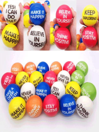 1/6pcs Rainbow Stress Relief Ball, Motivational Massage Ball, Squeeze Elastic Stretch Soft Ball, Anxiety Relief Small Tool, Birthday Party Gift, Can Be Used As Gashapon Filler, Adult Finger Pressure Massager, Best Gift For Family And Friends (Random Color), Mother's Day, Graduation