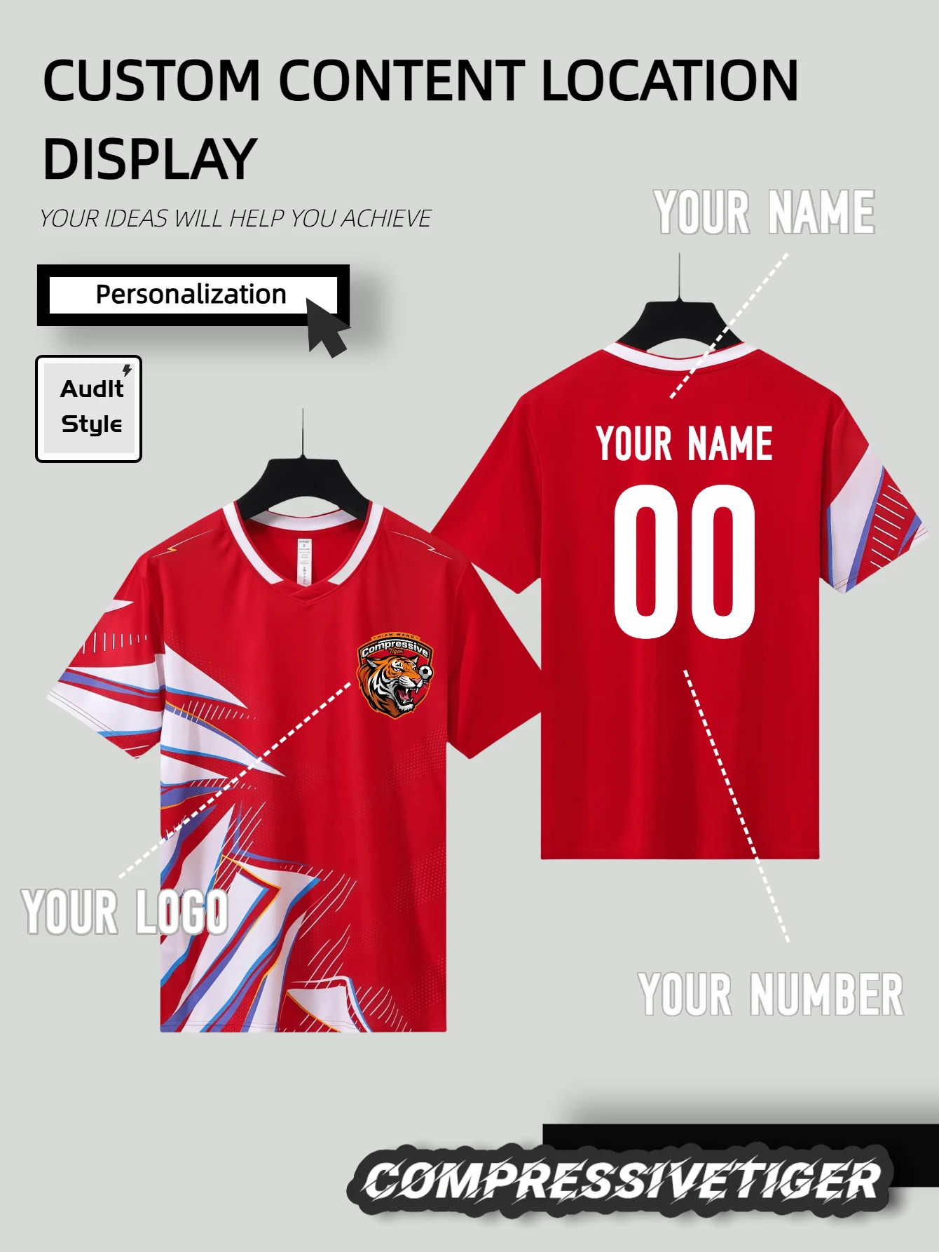 Customized Pattern/Logo/Name/Number Men's Sports Sweatshirt, Quick Dry Breathable, Suitable For Soccer Football, Badminton, Volleyball, Spring/Summer