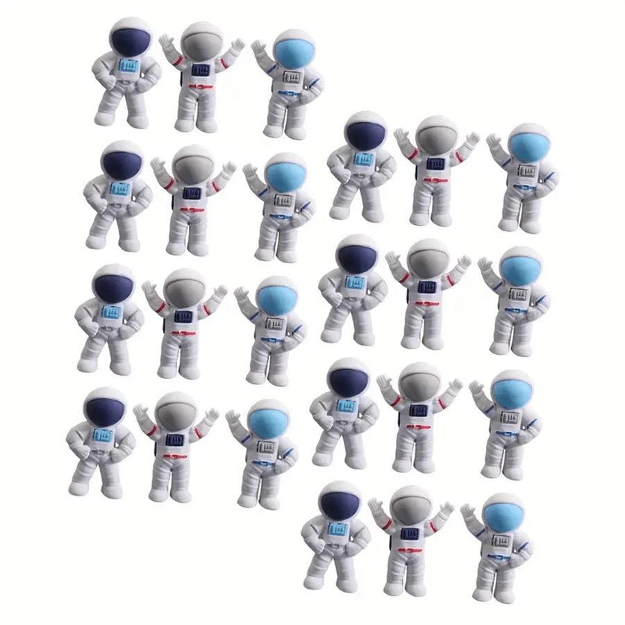 24 Cute Erasers, Portable And Novel Student Stationery Pencils For Outer Space, Astronaut Multi-Functional Mini D Erasers, Cute Gift Prizes, Small Erasers Or Student Learning Supplies Prizes, Party Gifts