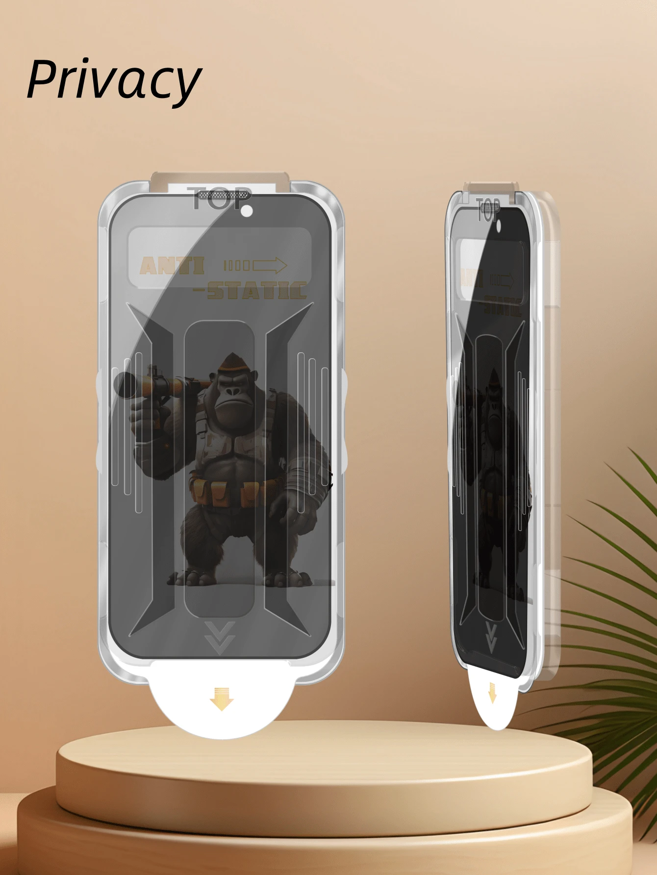 Compatible With IPhone 16 Pro Max/15 Plus/16e/14 Pro/13/12 Privacy Tempered Glass Screen Protector |-Free Application In Seconds | Electroplated Anti-Fingerprint Oil And Anti-Dirt | Full-Screen Coverage With High Definition And Scratch Resistance |360° Privacy Protection