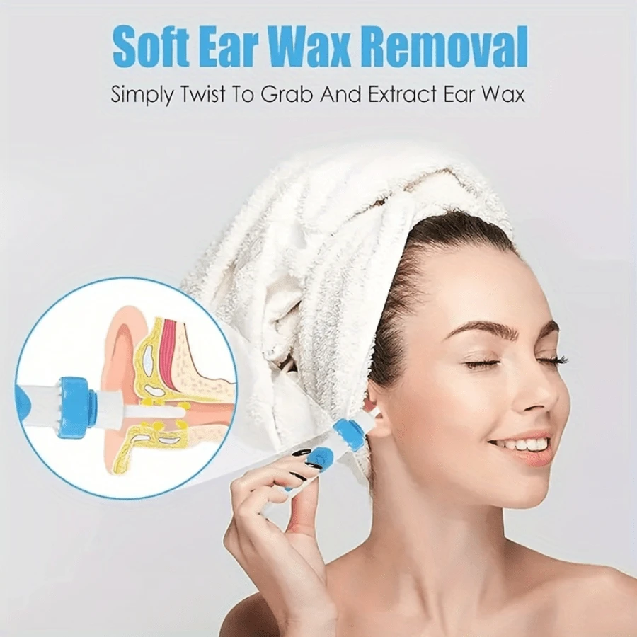 SOKANY Electric Ear Suction Tool, Ear Suction Device, Soft Head Cleaner, Ear Spoon, Dropper, Ear Cleaner, Ear Cleaning Wax Remover-Battery Powered, Without Battery