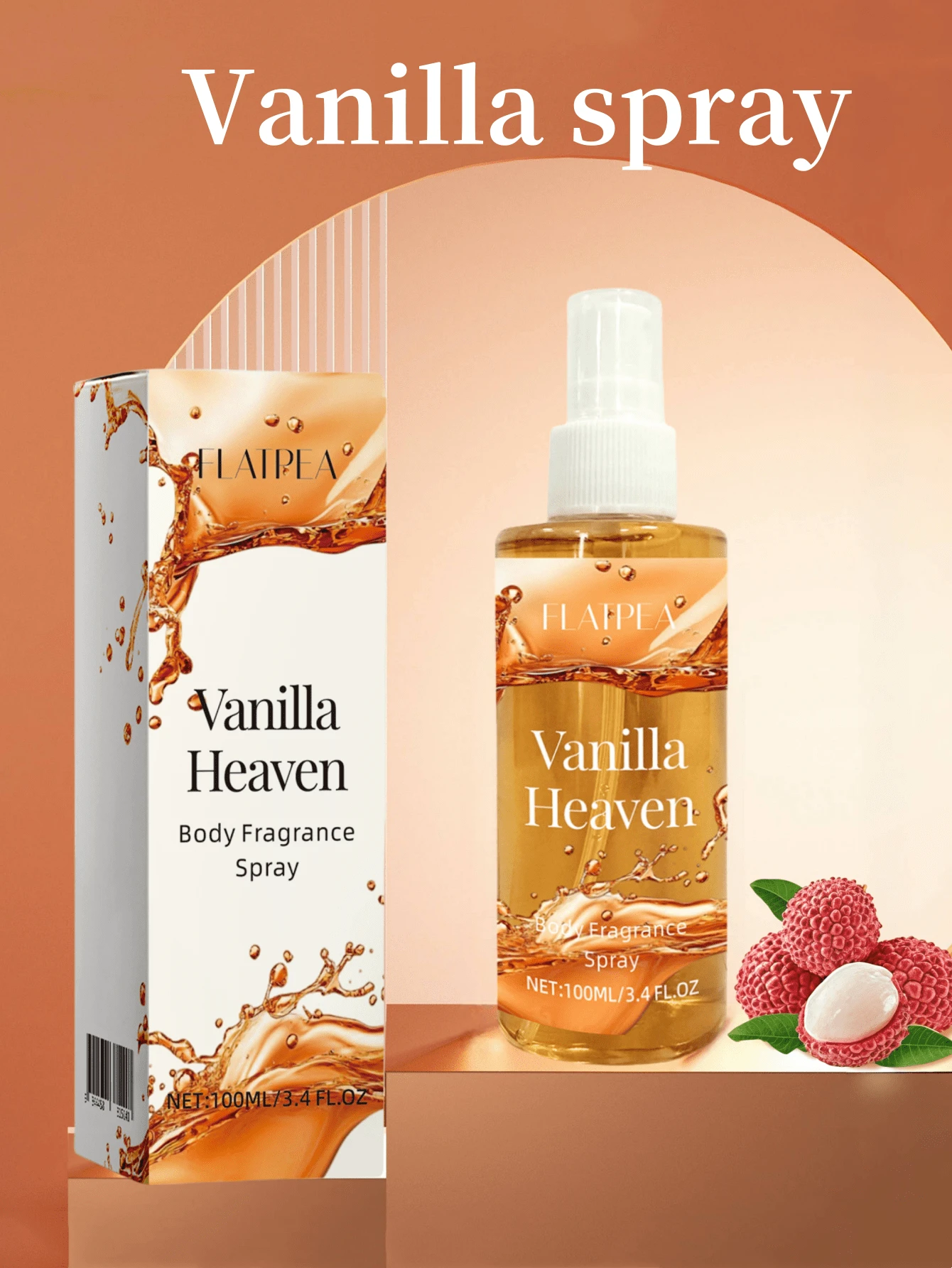 3.4fl.Oz Women's Fragrance Spray Cream/Vanilla/Caramel Scent, Light And Long-Lasting, Women's Body/Hair Fragrance Spray, Alcohol-Free, Ideal For Daily/Vacation/Parties, Birthday/Valentine's Day Gifts For Women