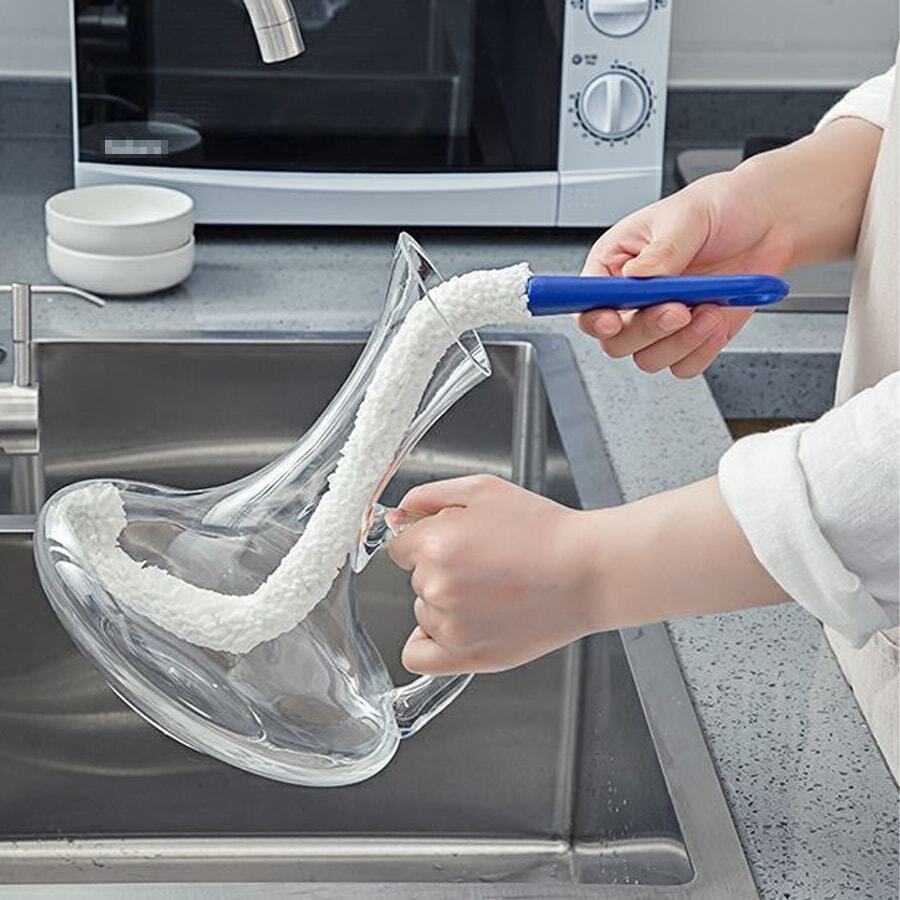 1pc Decanter Brush, Cleaning Brush, Multi-Functional Highball Glass, Pot Cleaning Brush, Wine Glass Brush, Flexible