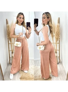 CALÇA PANTALONA ROSA