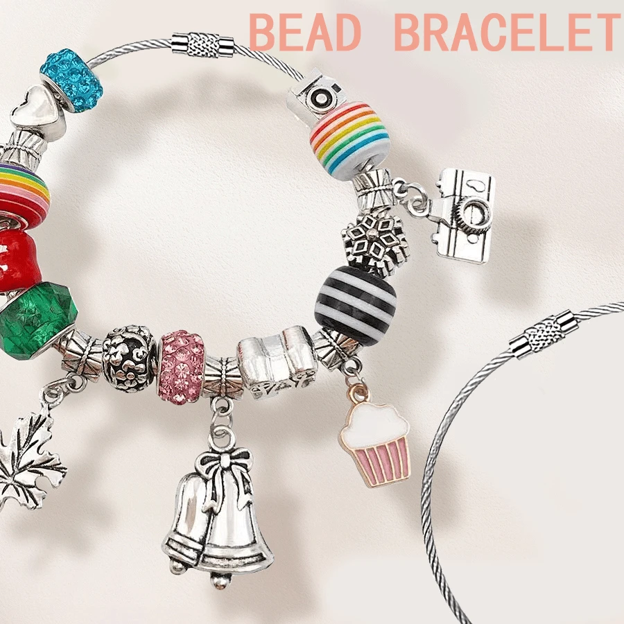 Pulseira de Corrente de Contas em Formato de Cobra de Aço Inoxidável, Fecho para Confecção de Pulseiras, Chaveiro, Adequado para Joalheria DIY, Corrente para Joalheria, Acessórios de Pulseira em Branco
