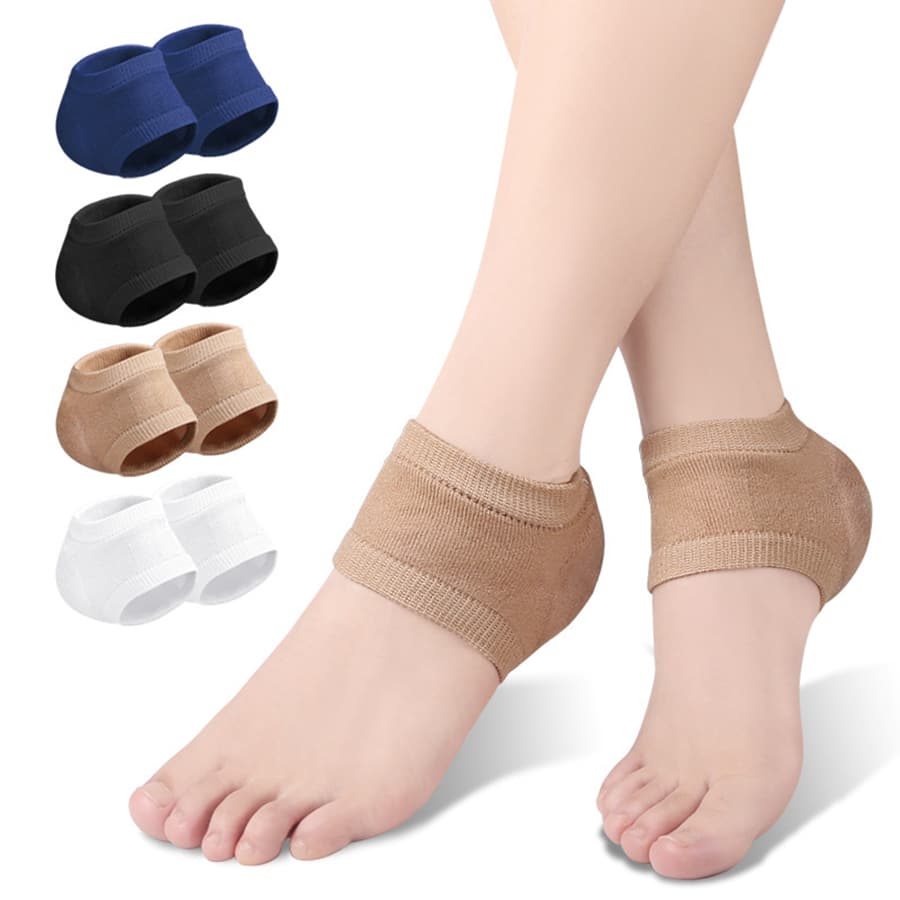2 pièces Protecteur plantaire, tampon silicone pour talon pour les soins et le soutien quotidiens des pieds, protecteur de talon en gel