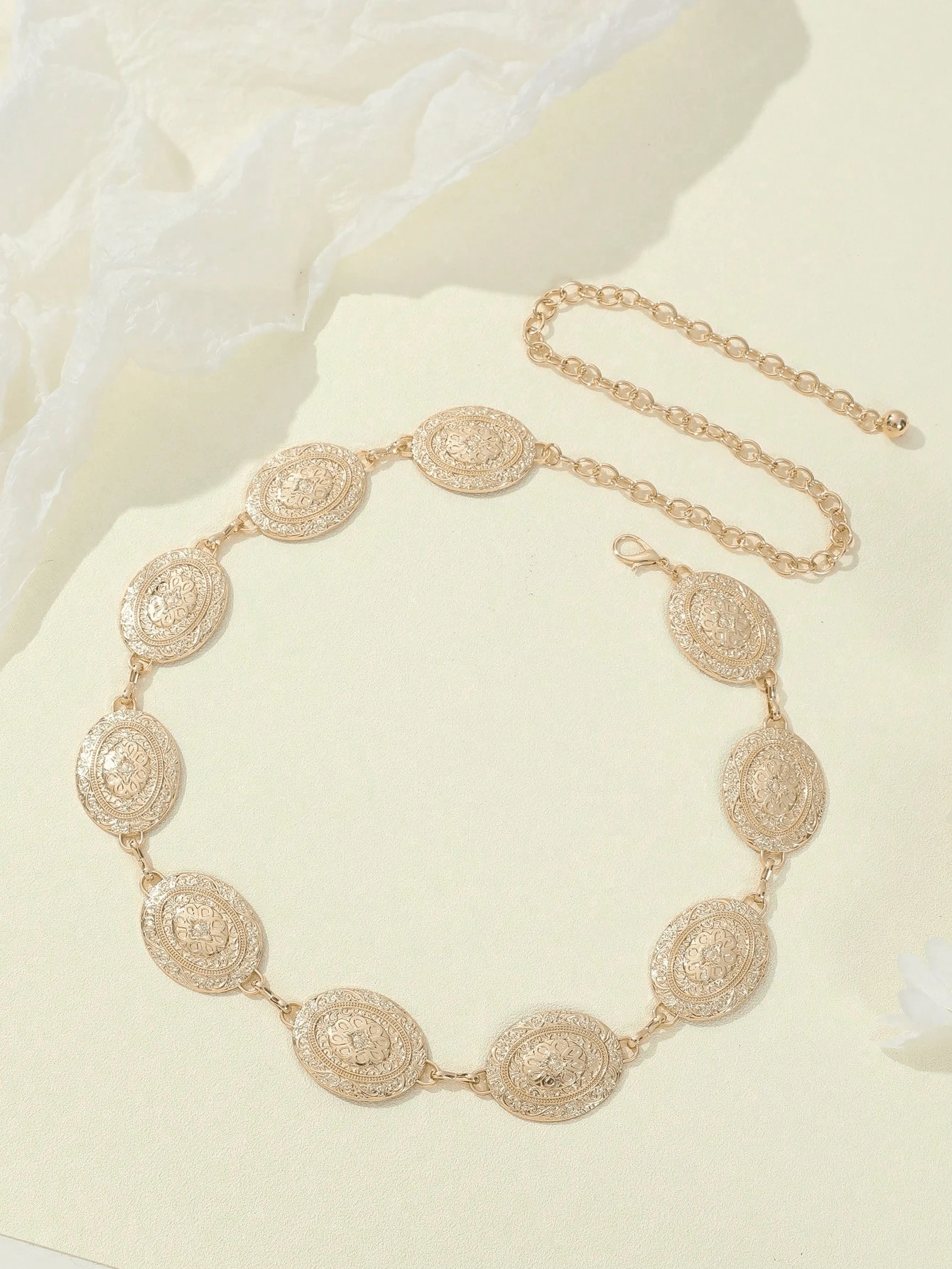 Gold Fashion Waist Chain, Suitable For Women To Wear For Daily And Festivals