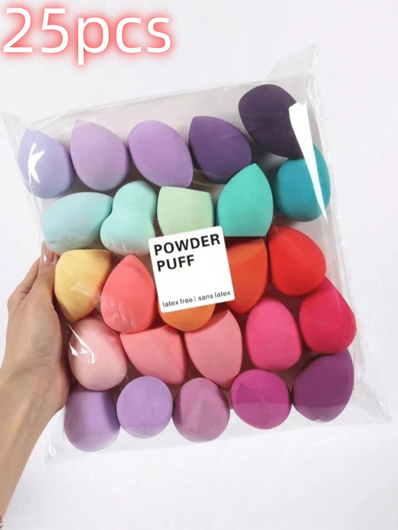 20 Cosmetic Sponge Sets, Random Colour And Shape Cosmetic Sponges, Including Foundation Mixed Beauty Sponges For Liquid, Cream And Powder Applications, Multi-Color Powder Bubbles, And Latex-Free Dry And Wet Dual-Use Cosmetic Sponges And Foundation Creams For All Skin Types, Easy To Carry, Simple And Beautiful.