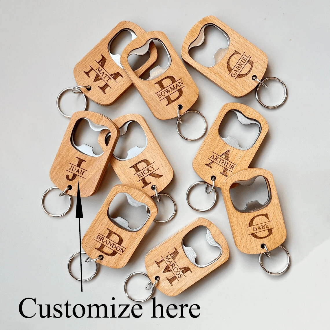 Personalized Groomsman Bottle Openers, Groomsmen Gifts, Best Man Gift Ideas, Wedding Presents, Engraved Bottle Opener Best Man Gifts,Delicate Romance