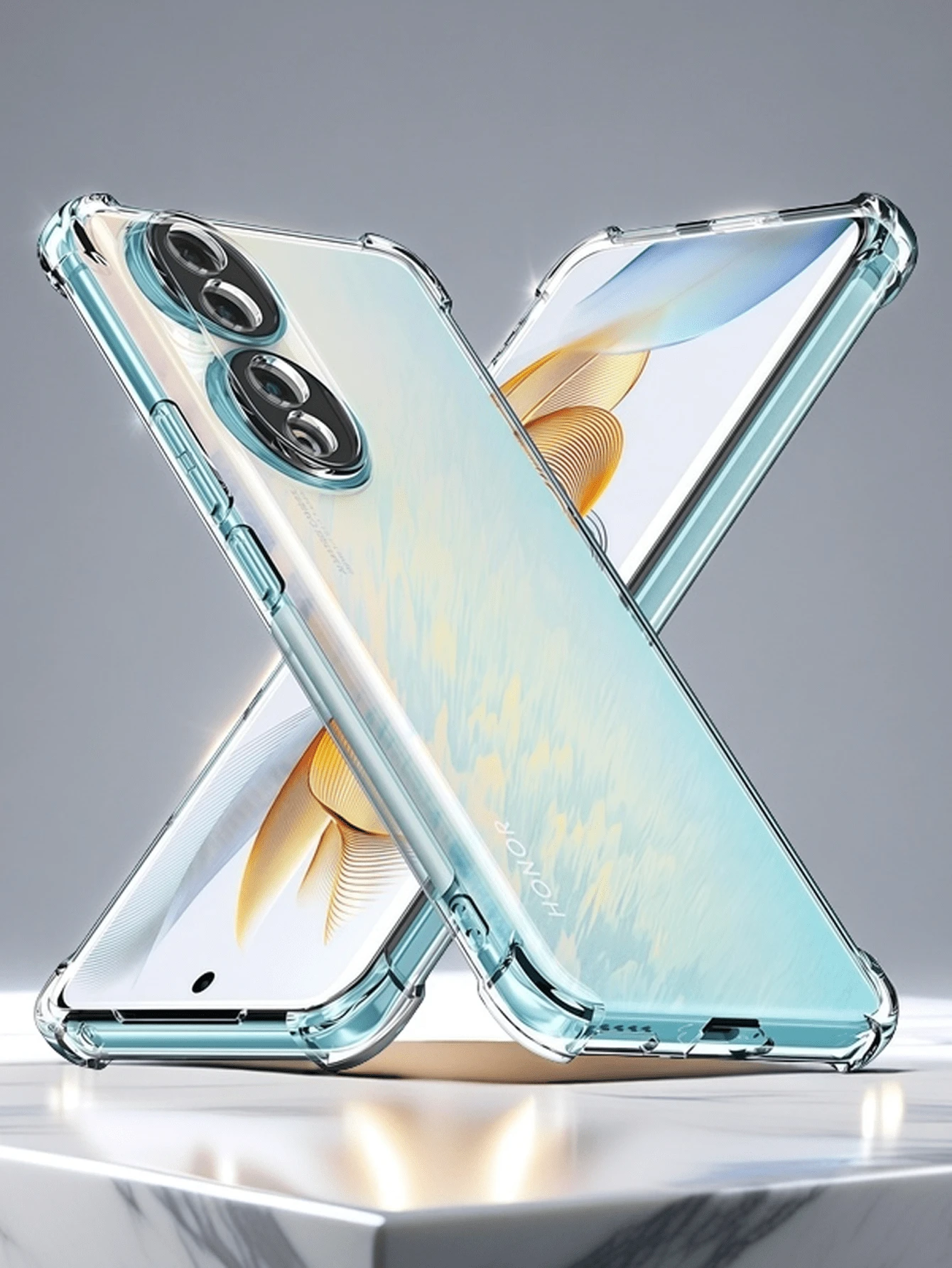 1pc Transparent Anti-Fall Case, Suitable For Vivo Series, Vivo Cell Phone Transparent Anti-Fall Phone Case, Phone Case, Phone Protective Cover, Phone Shell, Phone Sleeve, Four-Corner Anti-Fall Phone Case, Transparent Phone Case, Minimalist Phone Case, Solid Color Phone Case, Transparent Phone Case, TPU Anti-Drop Phone Case (Military Grade Anti-Drop)