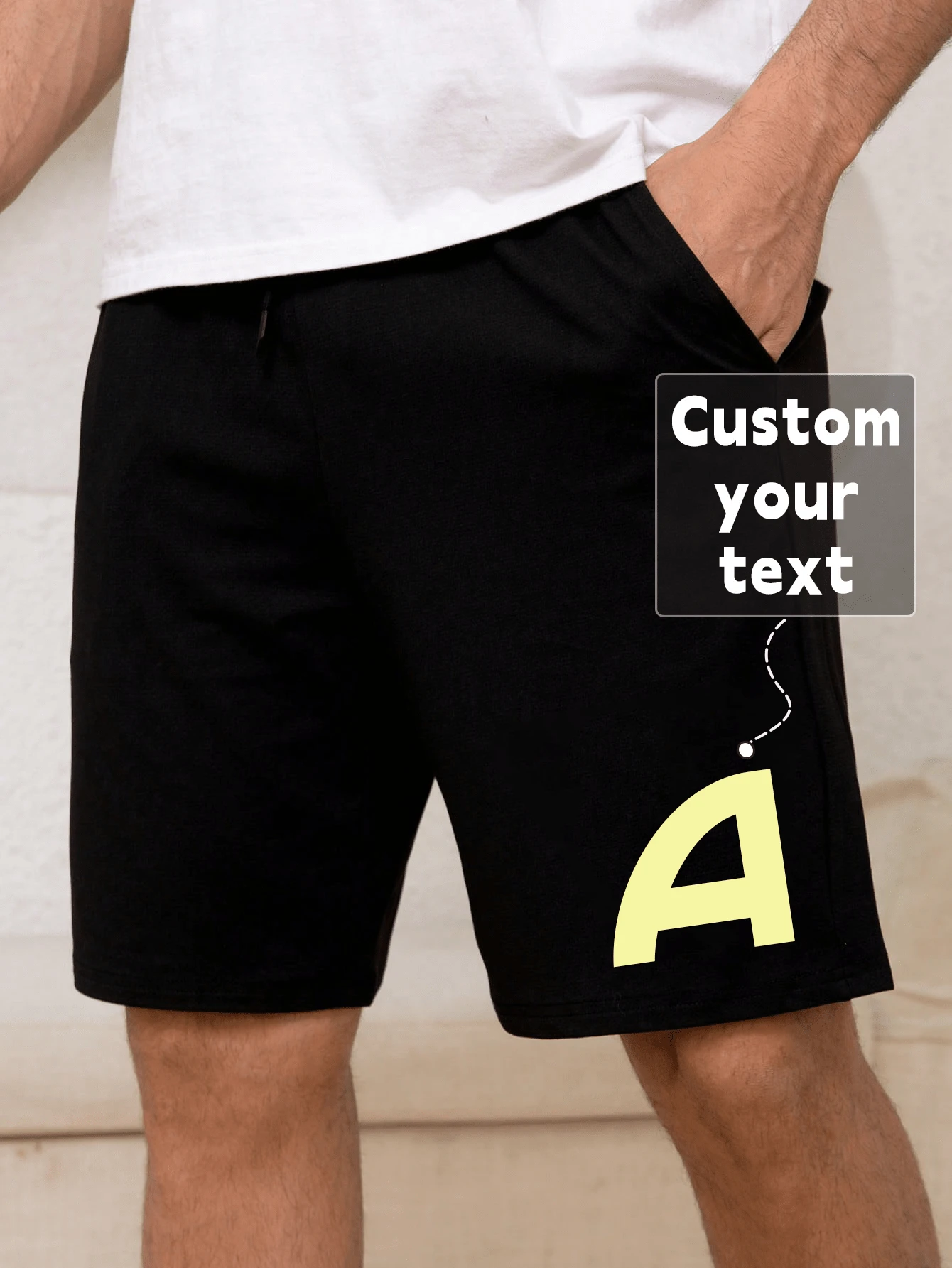 Bedruckte Herren Sommer Sport Shorts mit benutzerdefinierten Text, Geben Sie Ihren Text/Segen/Logo/lustiges Zitat ein, personalisierte Herren Sommer Sportbekleidung Unterteil, Urlaubsgeschenk, Jahrestags-Geschenk, Valentinstag/Geburtstag/Jubiläums-Party/Musikfestival bedrucktes Outfit, Geschenk für ihn, Party Outfit, individualisierbare Firmen-T-Shirts/Familienfeier Outfit/Charity Teamuniform, Herren Sommer Shorts