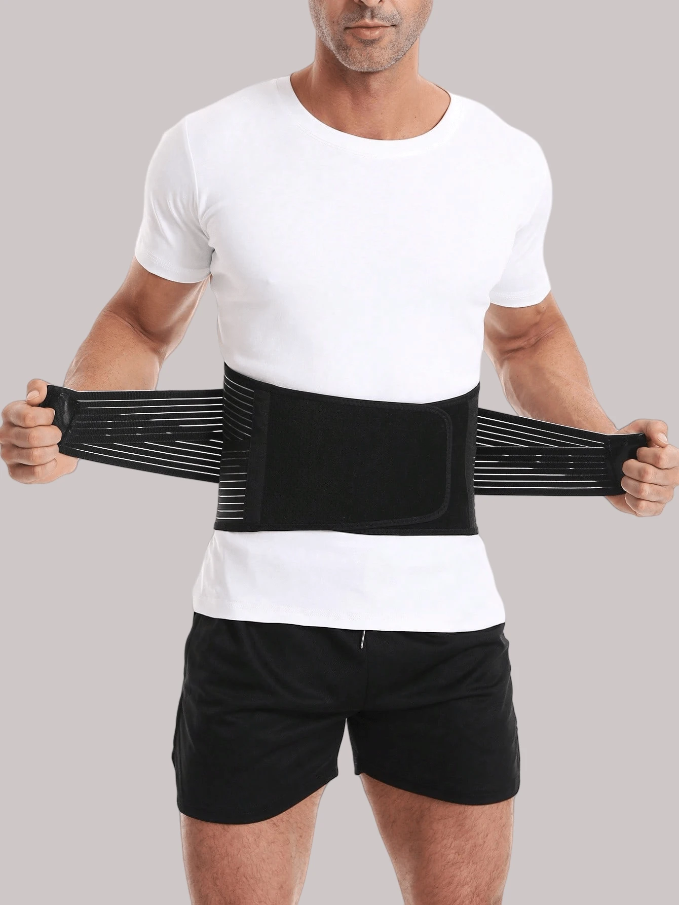 1 pièce, Ceinture de taille pour hommes, Ceinture de fitness et de sport, Ceinture en plastique pour hommes, Entraînement professionnel de basket-ball, Accroupissements profonds, Traction difficile, Compression abdominale, Équipement de course, Outils de mise en forme, Accessoires de taille pour le sport, Ceinture de maintien de la taille