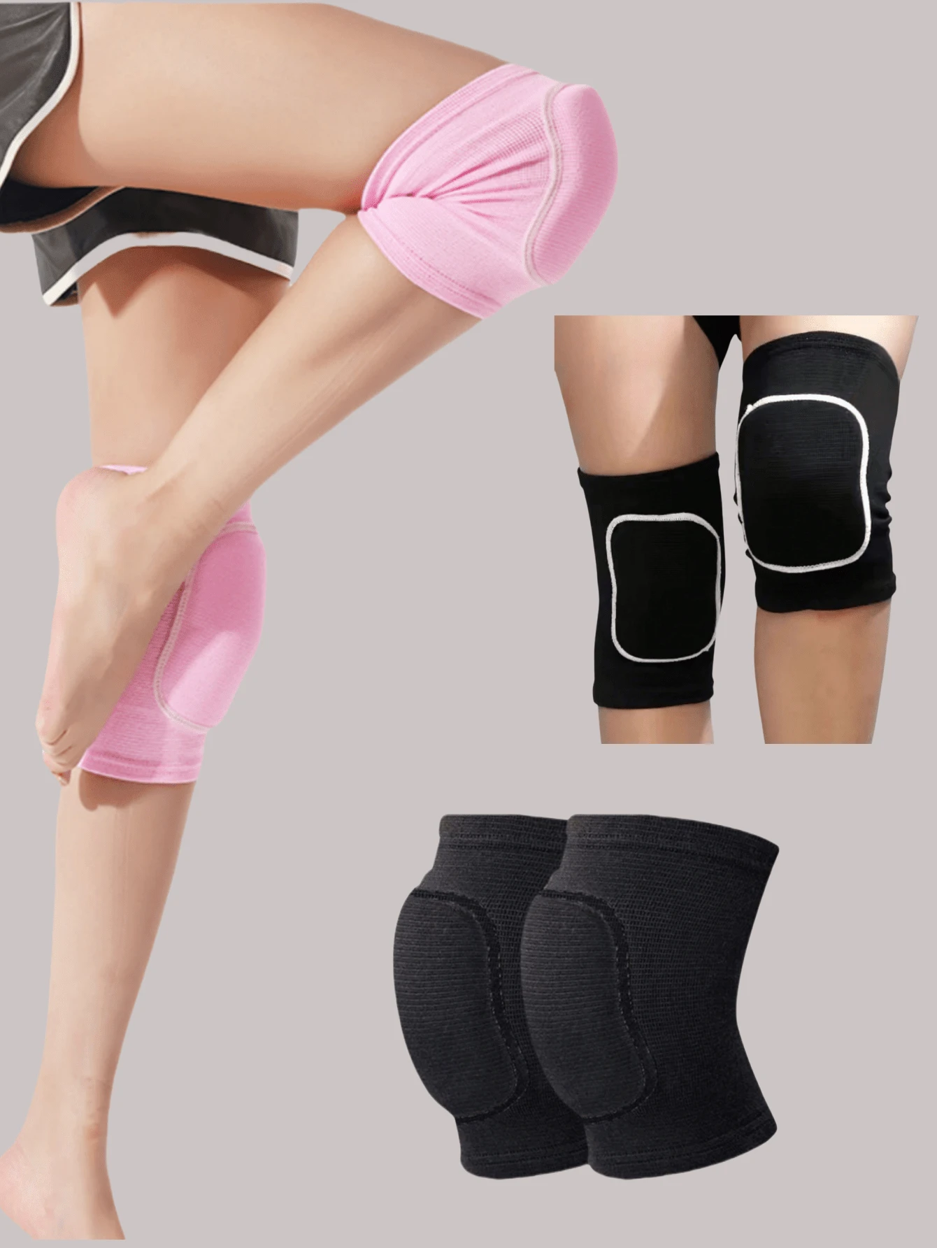 1 pièce, genouillères de danse de printemps et d'été, genouillères de yoga et de fitness, genouillères de vélo anti-collision épaisses, équipement de sport, cadeaux pour amis, enfants, parents, il est recommandé d'acheter une taille de plus