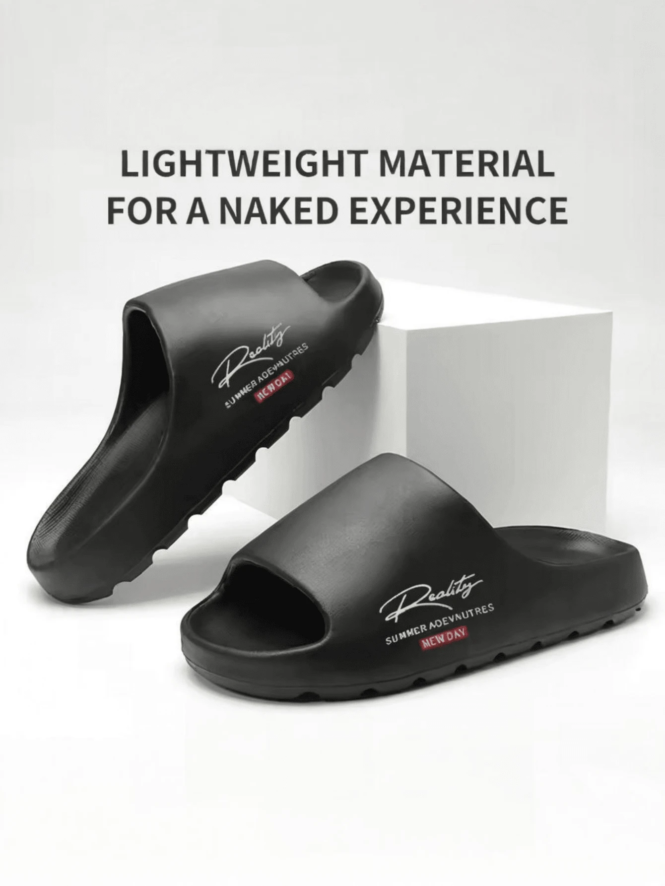 Men's And Women's Casual Slippers Thick-Soled Wear-Resistant Non-Slip Heightening Comfortable Soft Casual Beach Sandals