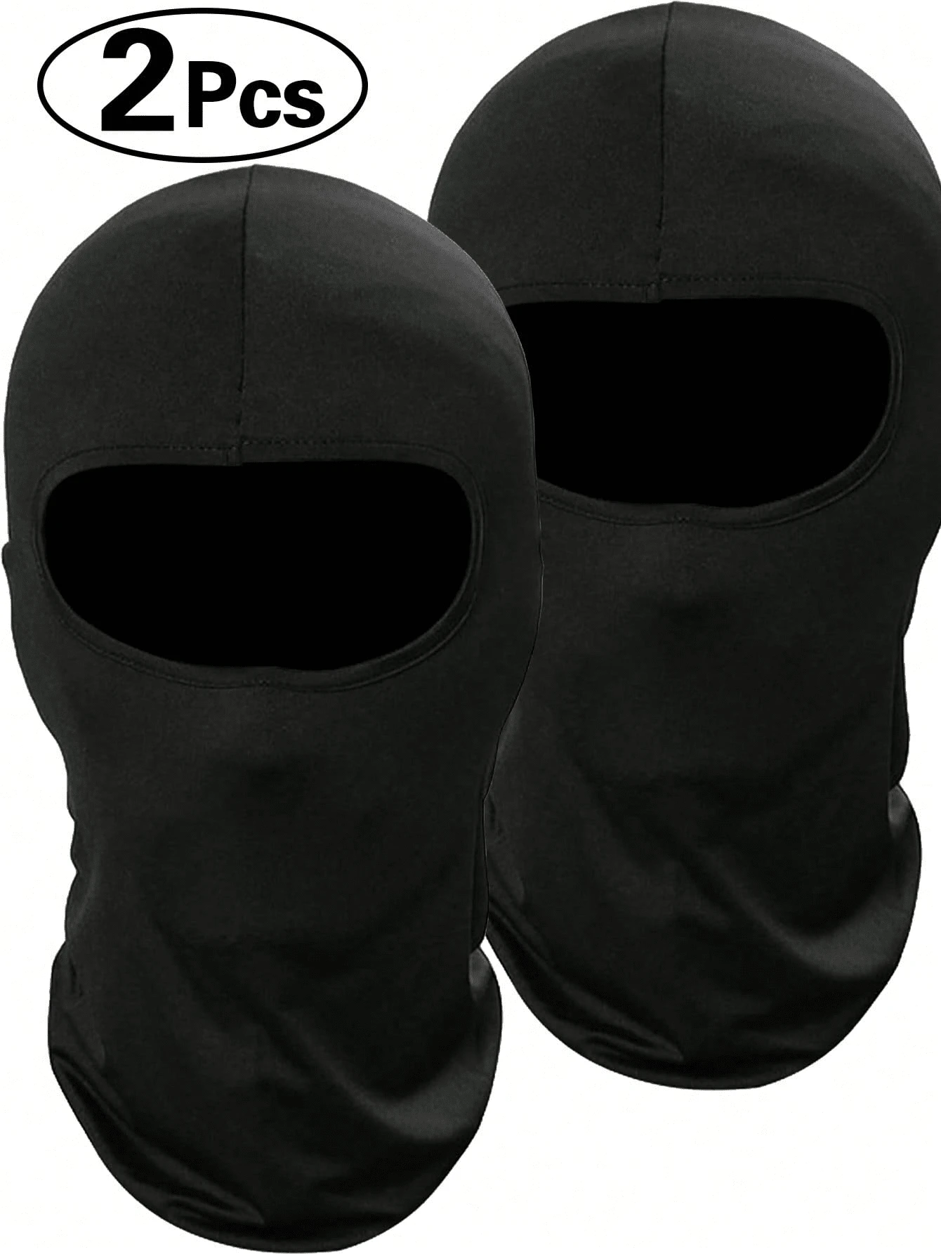 1 pièce, Masque de cyclisme outdoor pour hommes printemps et été 2025, masque facial noir complet, tissu élastique, respirant, anti-poussière, séchage rapide, convient pour la moto