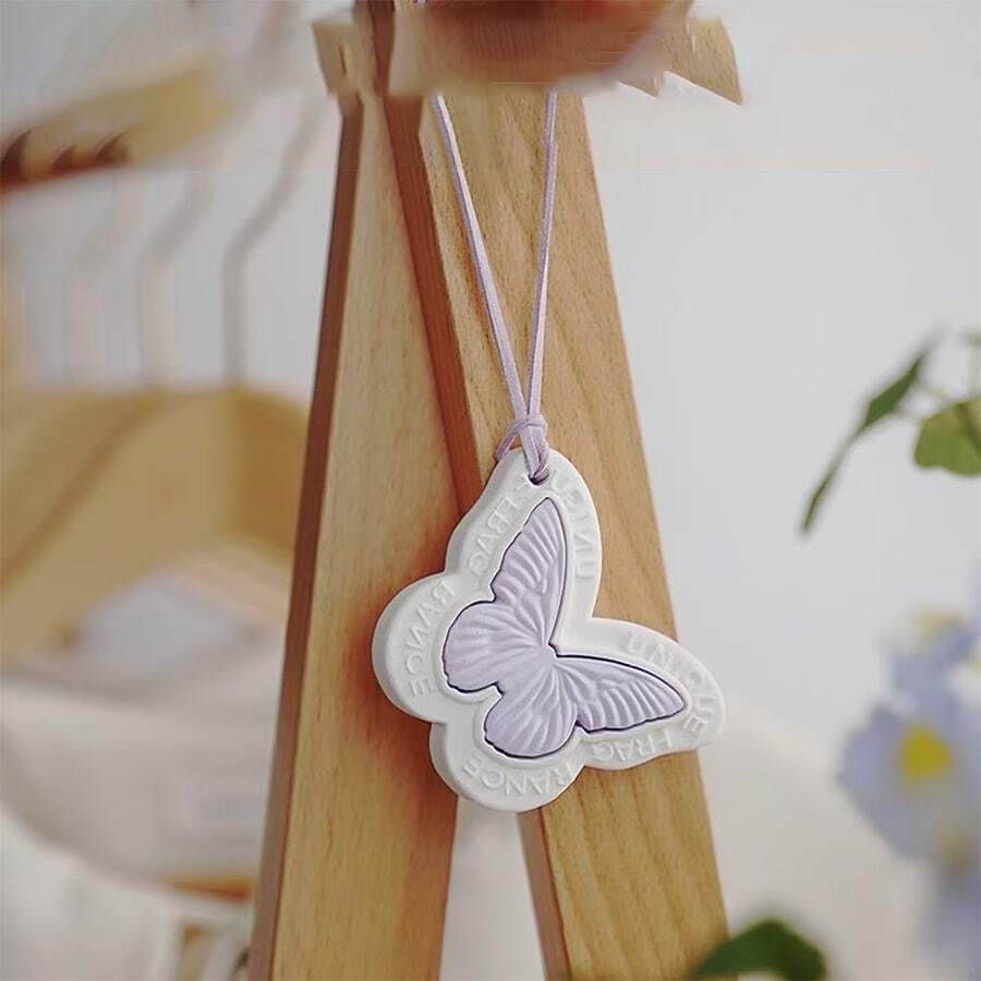 1pc Wardrobe Fragrance Hanging Ornament, Long-Lasting Diffuser, Gift For Car, Bedroom, Plaster Scented Hanging Decoration