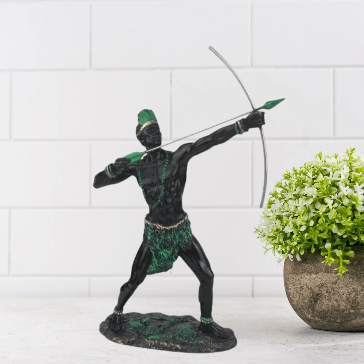 Oxóssi Orixá Estátua Umbanda Candomblé Resina Prime