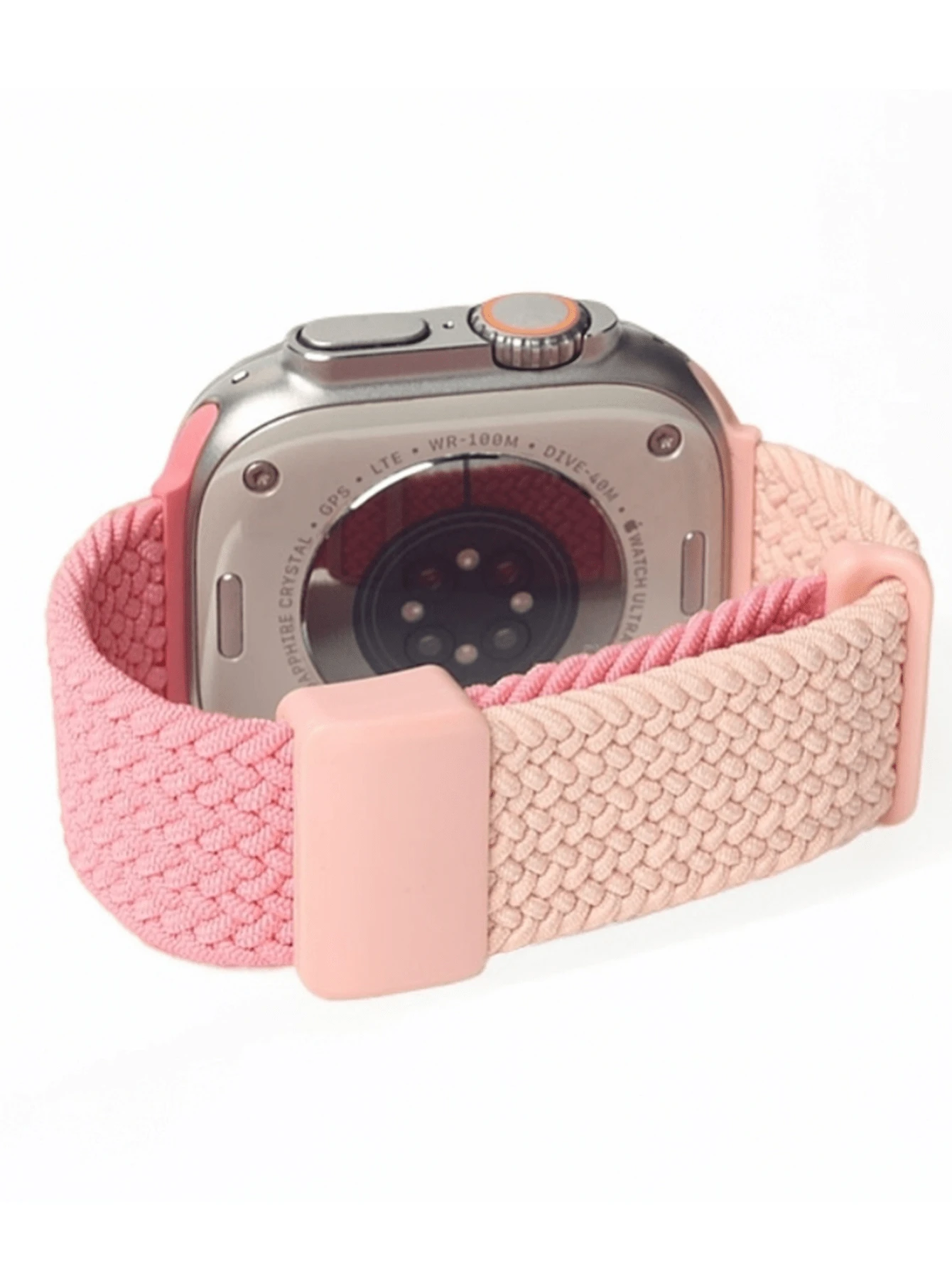1pc Color Block Cute Magnetic Strap Braided Loop Compatible With Apple Watch Band 38mm 40mm 41mm 42mm 44mm 45mm 46mm 49mm, Girls Sport Nylon Elastic Replacement Compatible With Apple Watch Bands Series10 9 8 7 6 5 4 3 2 1 SE Ultra1/2, 18mm20mm22mm