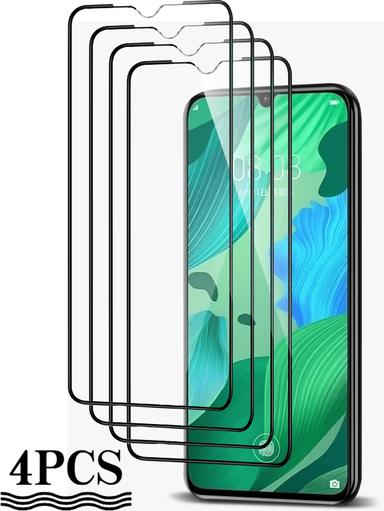 4 Stück Smartphone Bildschirmschutz, Vollabdeckung Anti-Fingerabdruck, reibungslose Berührung blasenfrei anzubringen, inkl. Installationswerkzeug, hohe Transparenz & Klarheit, geniesse das nackte Bildschirm Erlebnis, Geschenk für Geburtstag, Familie, Freunde, gehärtetes Glas, Handyzubehör