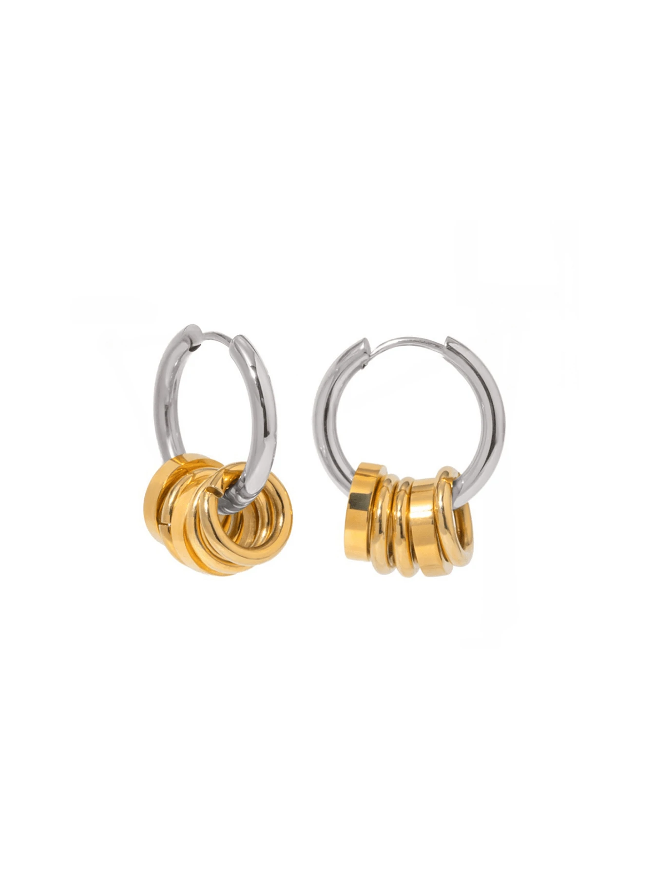 1 par de pendientes dorados de acero inoxidable para mujer; Diseño de abrazo, Día de San Valentín, Día del Maestro, Día de la Madre, Temporada de regreso a la escuela, Navidad, Halloween, Regalo