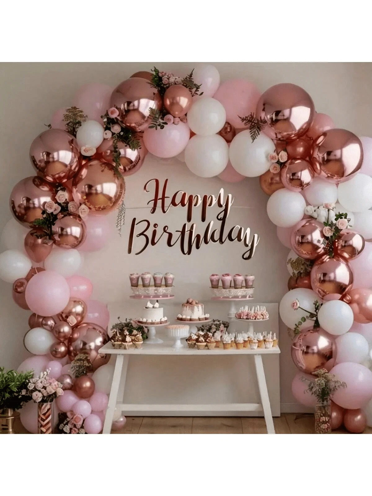 40 Stücke/Set 10 Zoll rosa, rosé-gold und weiße Latex-Ballons, geeignet für Valentinstag, Geburtstagsparty, Liebesgeständnisdekoration, Abschlussparty, Treffen mit Freunden, Silvester, romantische Dates und verschiedene Innen- und Außendekoration