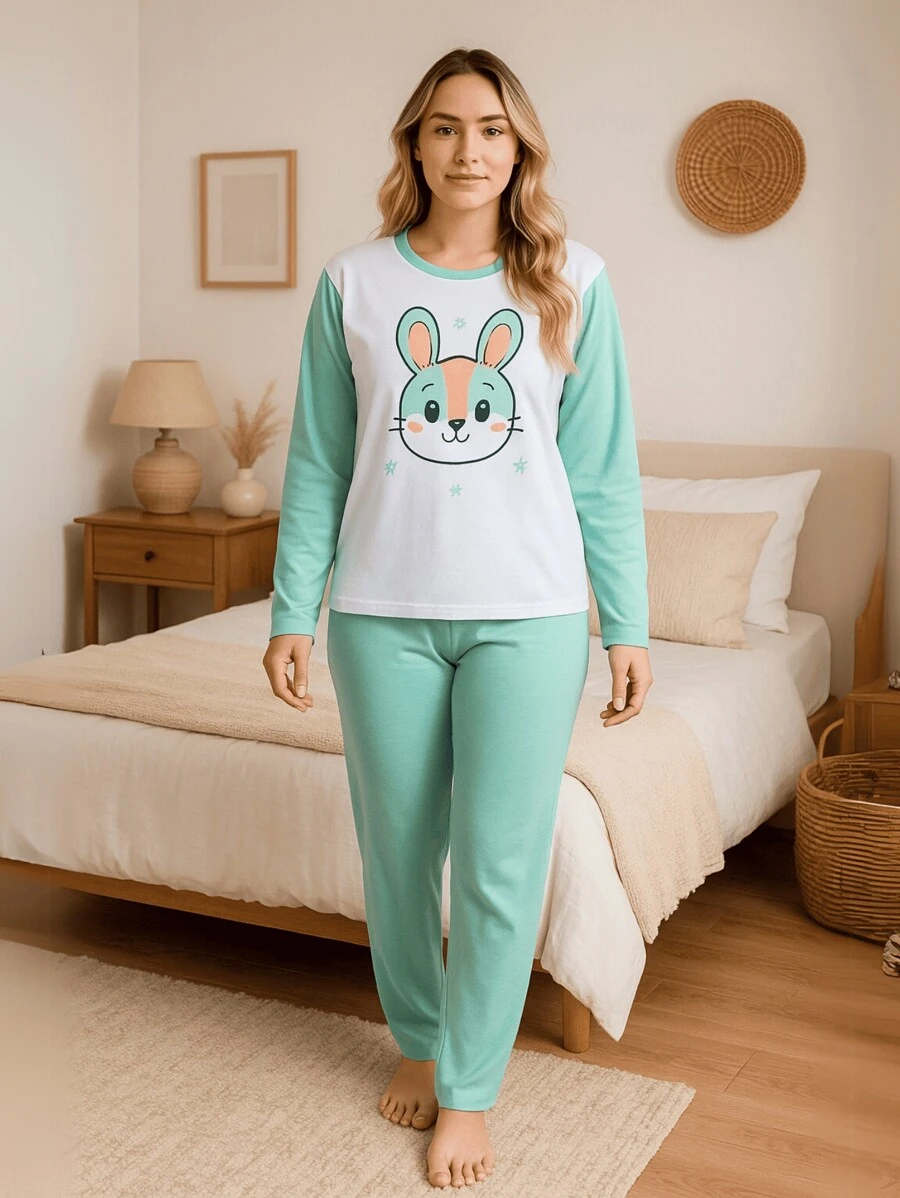 Pijamas Feminino Conforto Total – Perfeito Para Dormir com Estilo Estampas Variadas